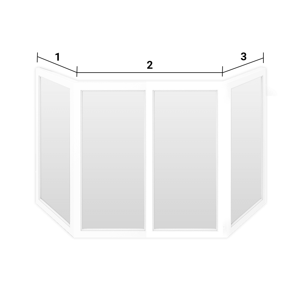 П-образная рама алюминиевая на балкон эскиз